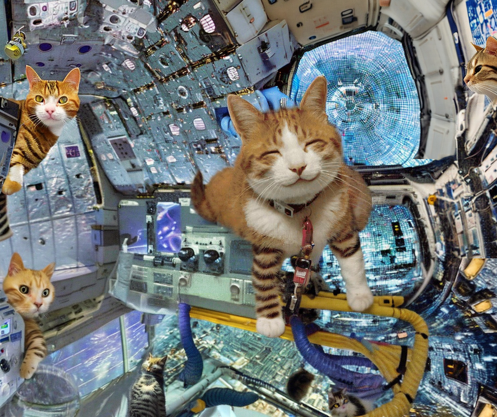 many cats on a space station